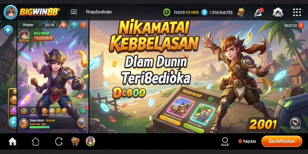 Tampilan gameplay BIGWIN88 yang mendebarkan dalam dunia terbuka.