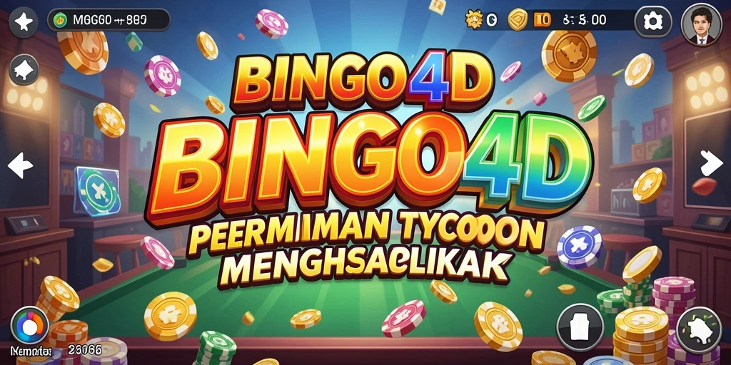 Screenshot BINGO4D menampilkan antarmuka gameplay Tycoon yang dinamis.