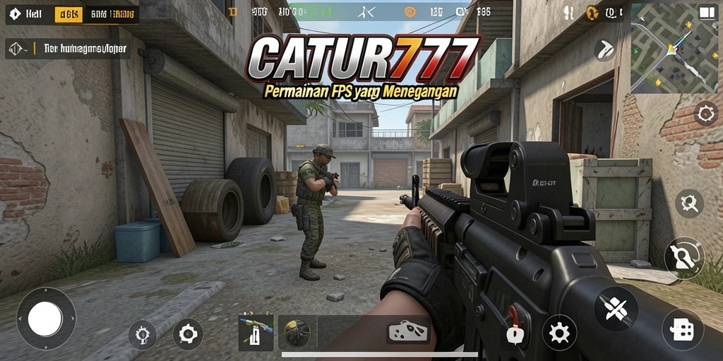 Tangkapan layar dari gameplay mendebarkan di CATUR777.