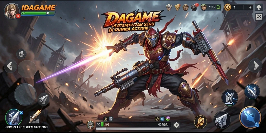 Tangkapan layar menampilkan aksi seru gameplay IDAGAME.