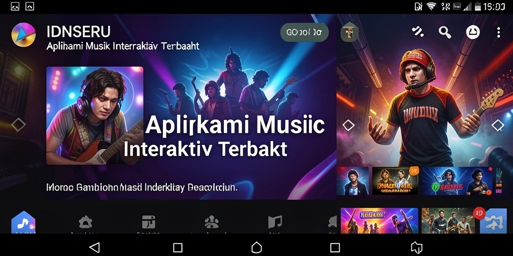 Tampilan gameplay IDNSERU yang penuh warna dan interaktif.