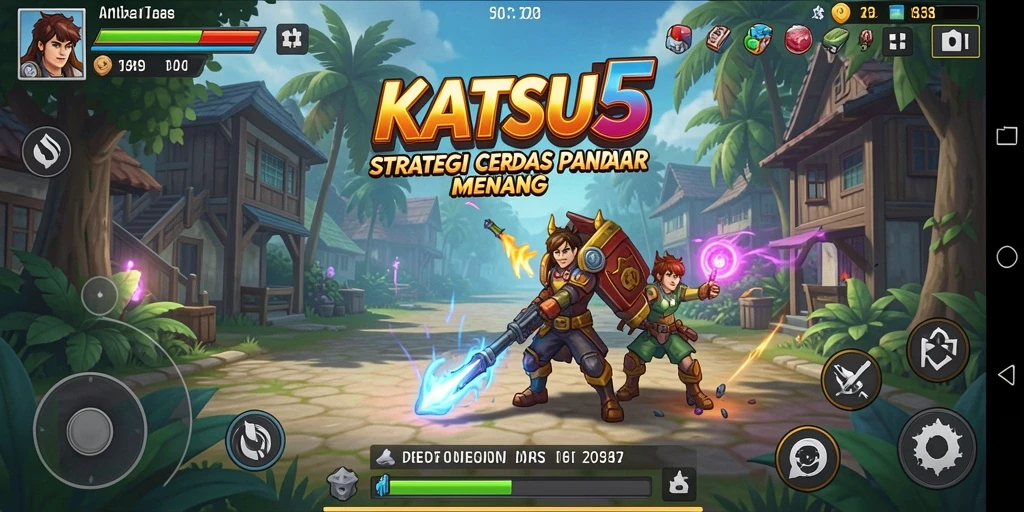 Tampilan gameplay menarik dari KATSU5 dengan elemen strategi yang menantang.