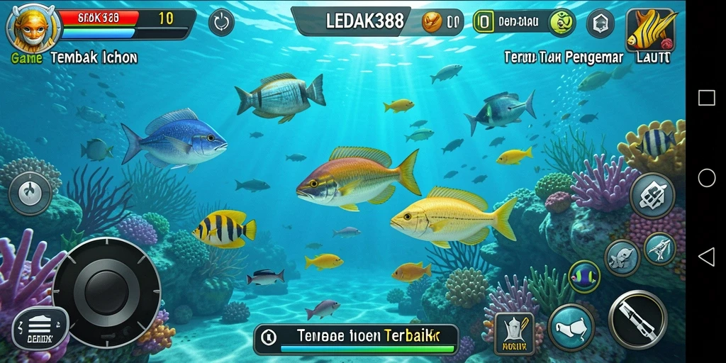 Tampilan gameplay seru dalam Tembak Ikan LEDAK388.