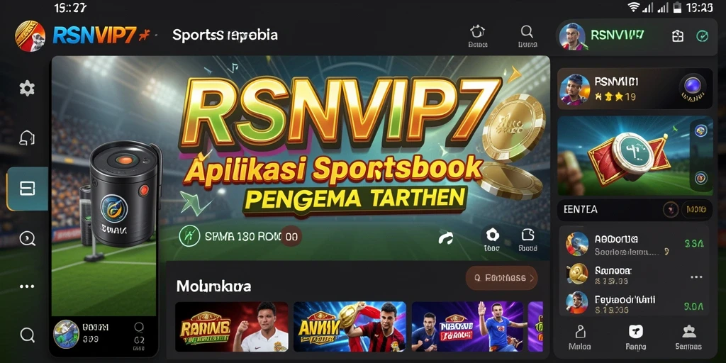 Tampilan utama gameplay <strong>RSNVIP7</strong> yang menampilkan berbagai pilihan taruhan olahraga.