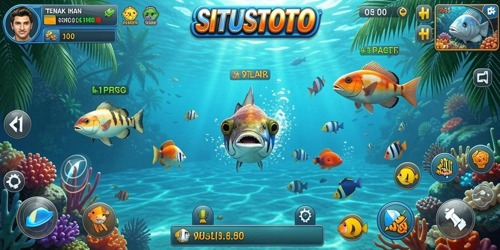 Tampilan menarik dari gameplay Tembak Ikan di SITUSTOTO.